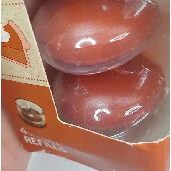 GLADE Scented Oil Candle Refills 4 Candle Pack MAPLE PUMPKIN Fall 2012 Limited E - Picture 9 of 10